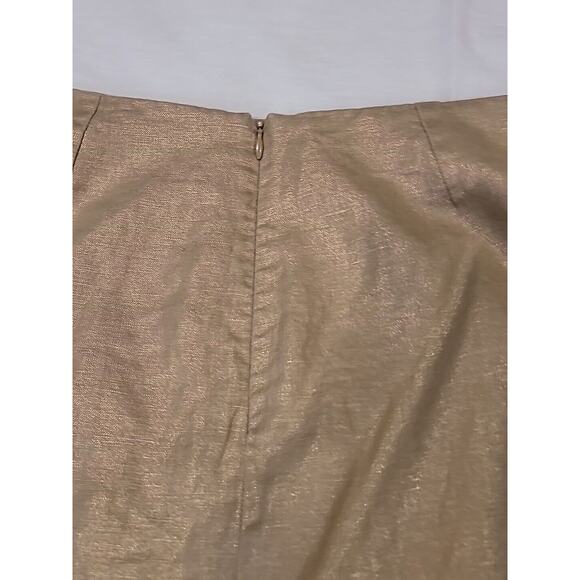 Spiegel Gold Pencil Skirt - Size 6 - Picture 6 of 8